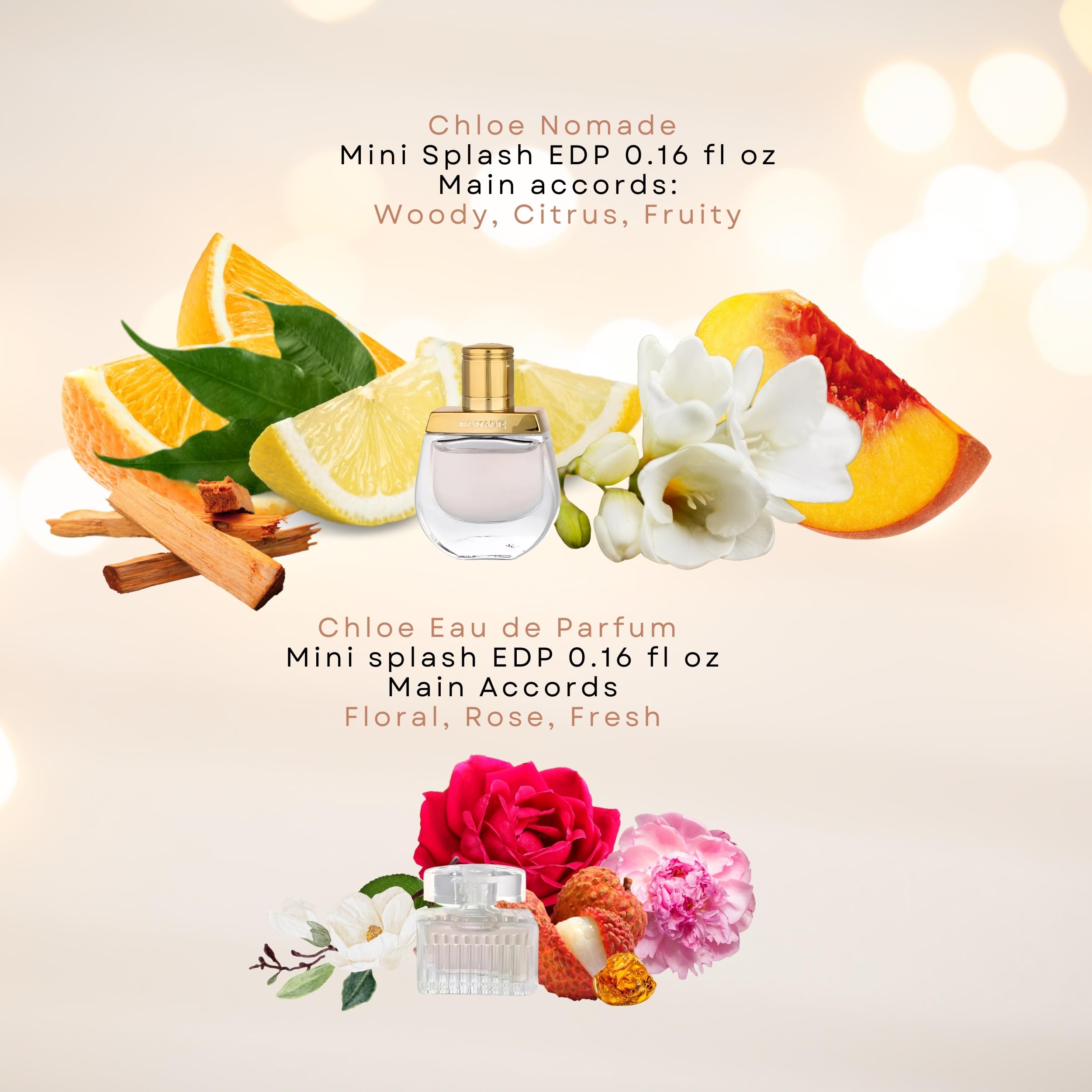 Chloé Rose Tangerine EDT mini muestra, cítrica fresca y floral.