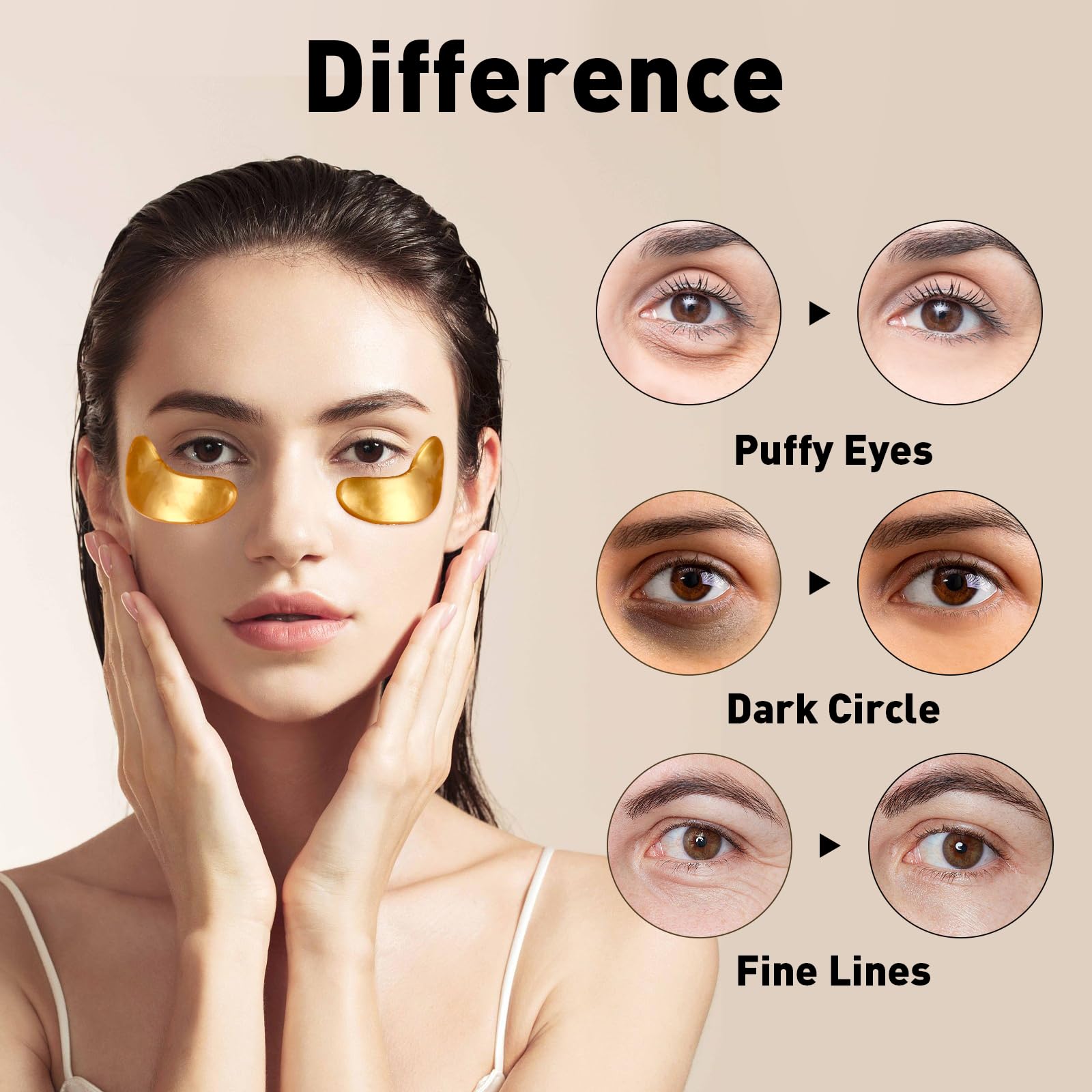 CHMI masque yeux application rapide: hydratation et revitalisation.