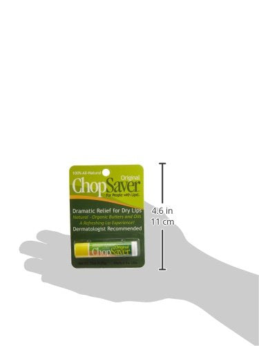 ChopSaver bálsamo labial original, cuidado diario para labios secos o irritados.