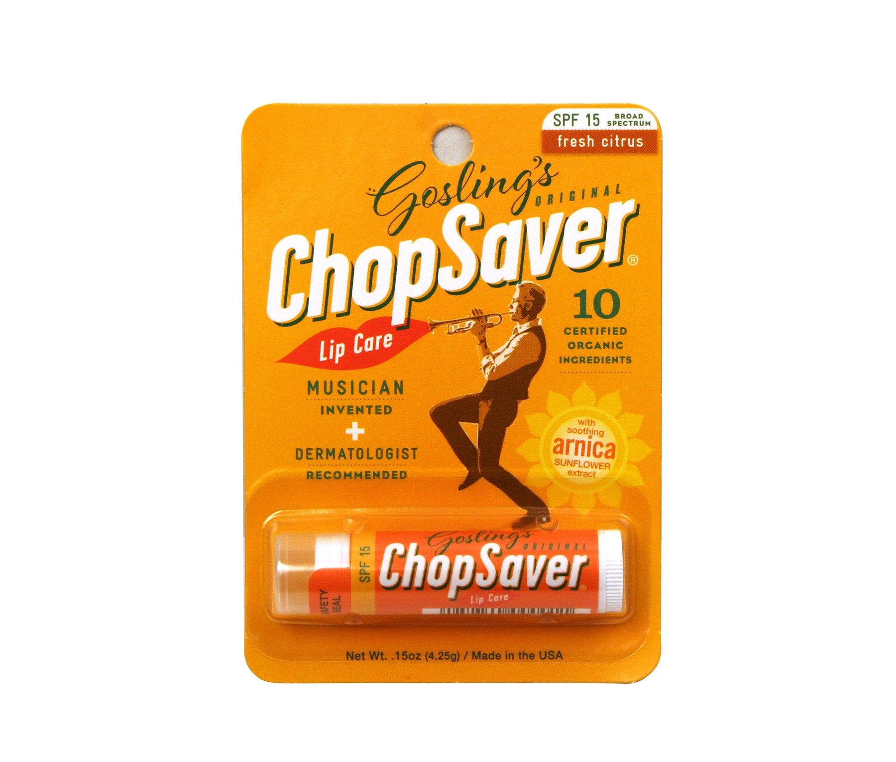 ChopSaver bálsamo labial con SPF15: aplicación suave para protección diaria