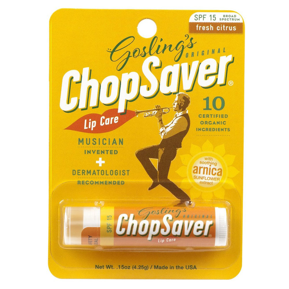ChopSaver bálsamo labial, textura cremosa y protección SPF15 para labios