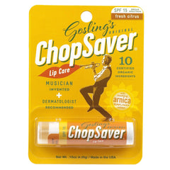 ChopSaver bálsamo labial, textura cremosa y protección SPF15 para labios