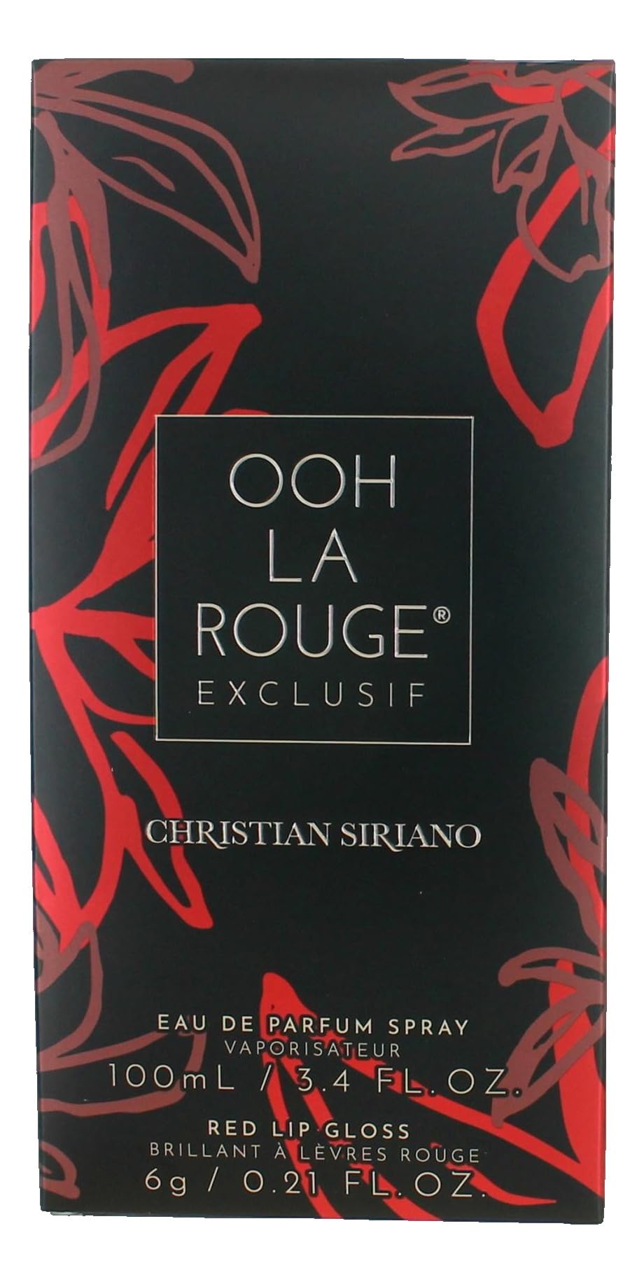 Ooh La Rouge Exclusif de Christian Siriano, caja regalo de dos piezas, ideal para sorprender.