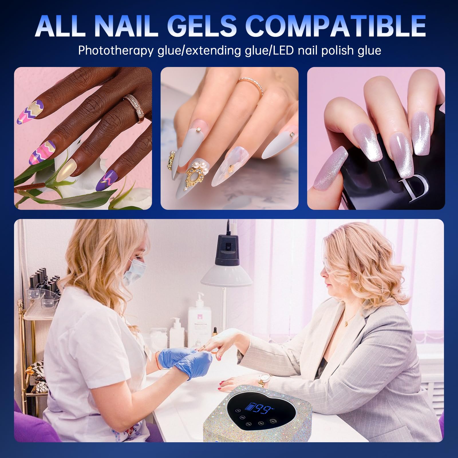 CHRISTINE SHELLY gift-ready-packaging positions this lamp as a thoughtful present for mani-pamper lovers.