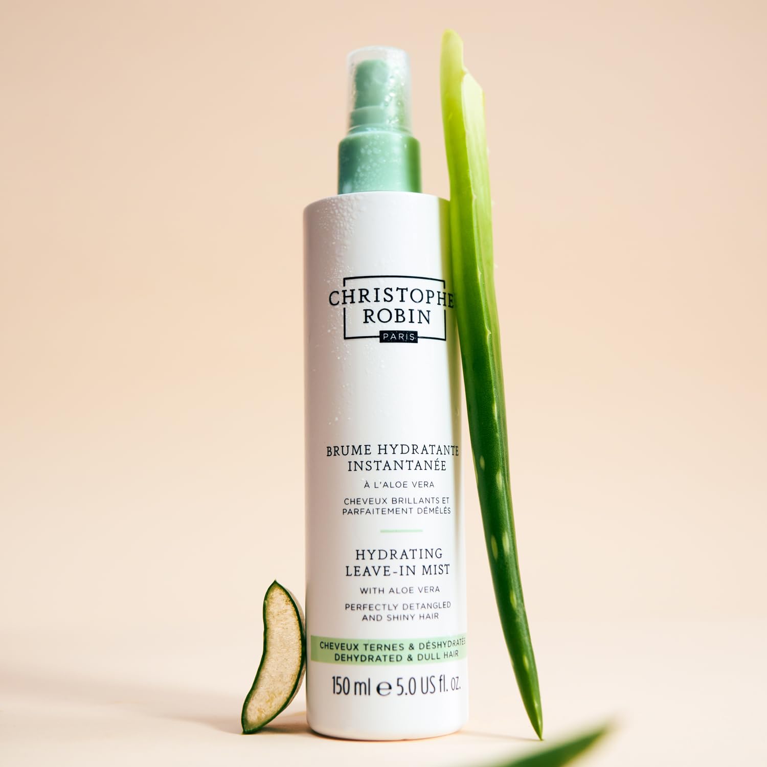 Christophe Robin brillo y luminosidad para cabello con Aloe Vera