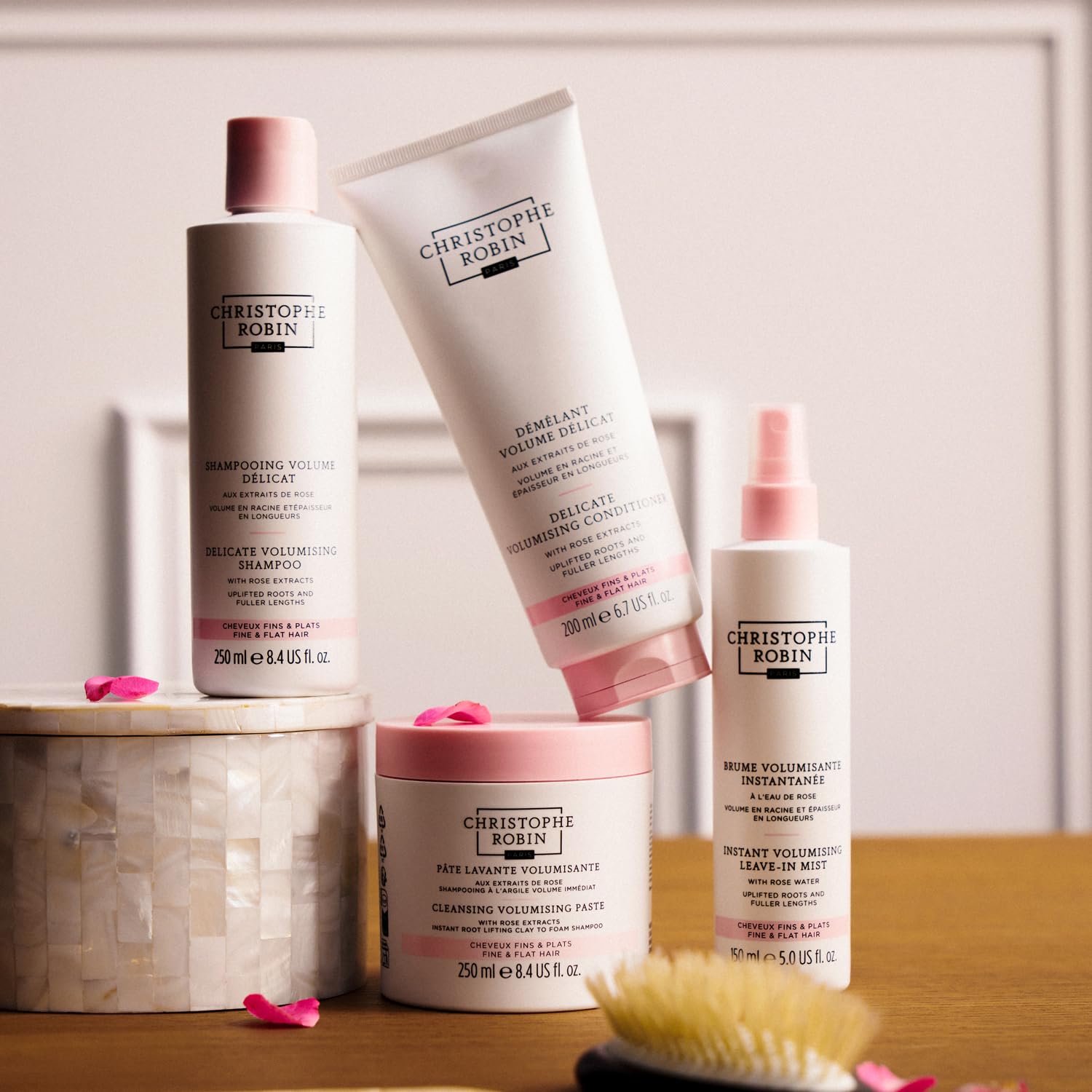 Christophe Robin Champú Delicado protege el color mientras cuida el cabello.