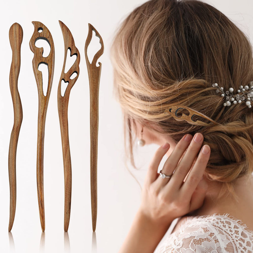 Accesorio de pelo en madera para bodas y eventos.