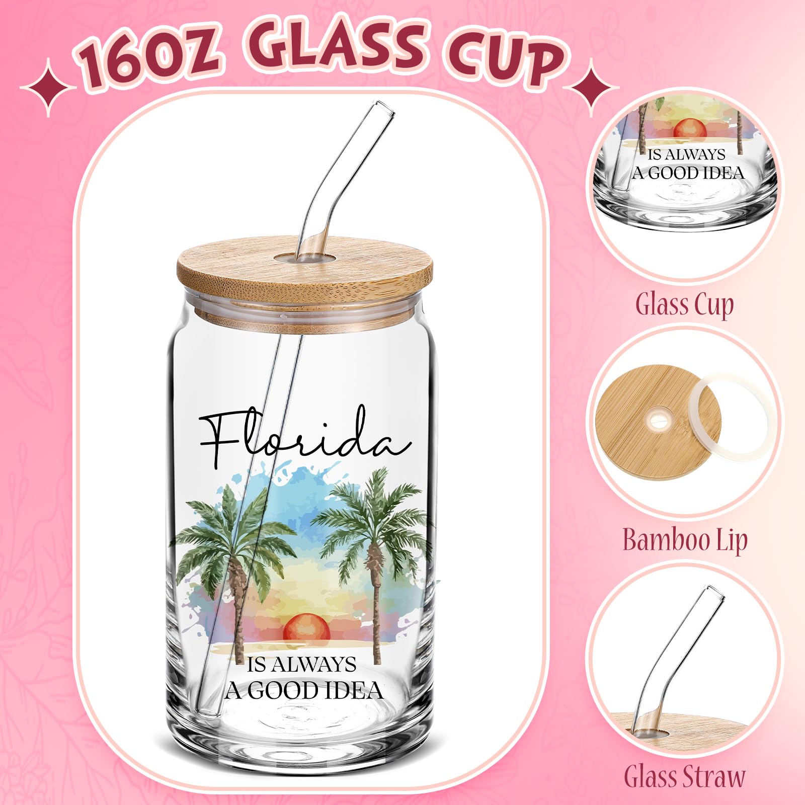 Neceser Florida de 23x15x5 cm, organización diaria para cosméticos
