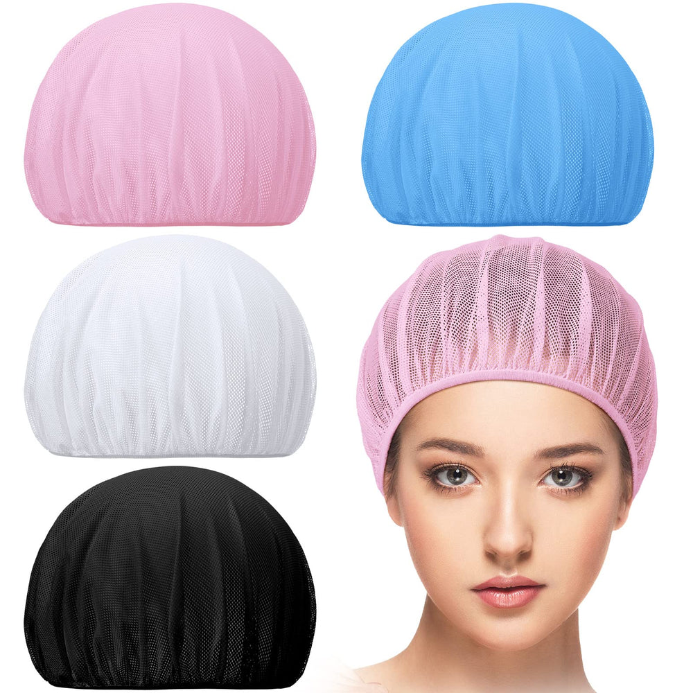 Chuarry bonnet de malla para dormir blanco, cómodo y suave para rizos.