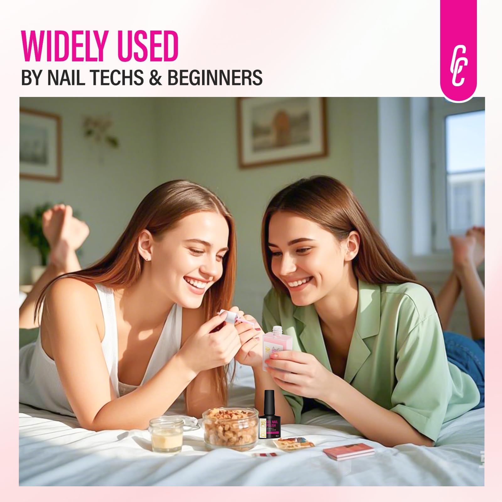 CHUCHU secado rápido, uñas listas en menos tiempo.