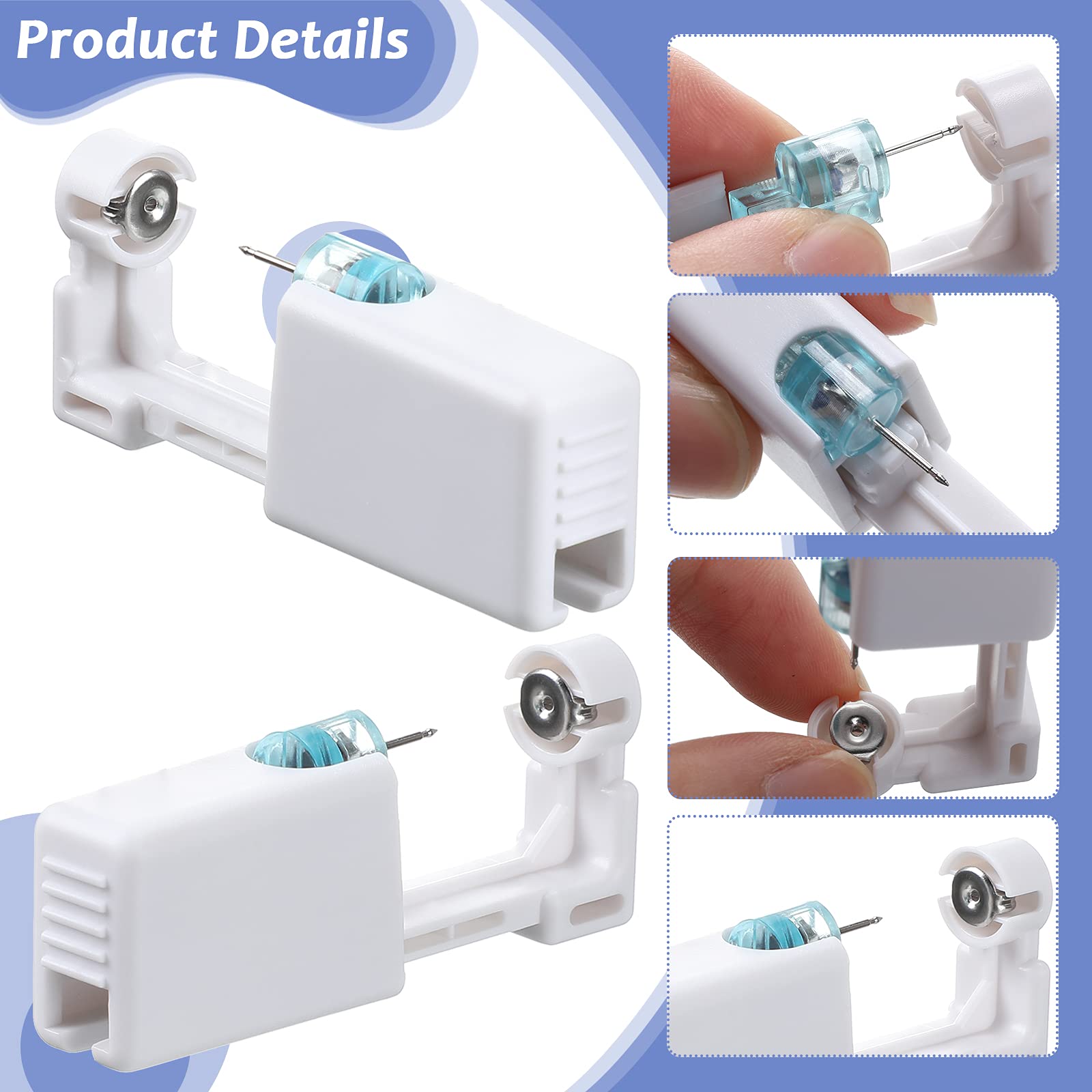 Aretes con cristal en 6 colores incluidos en el kit Chumia.
