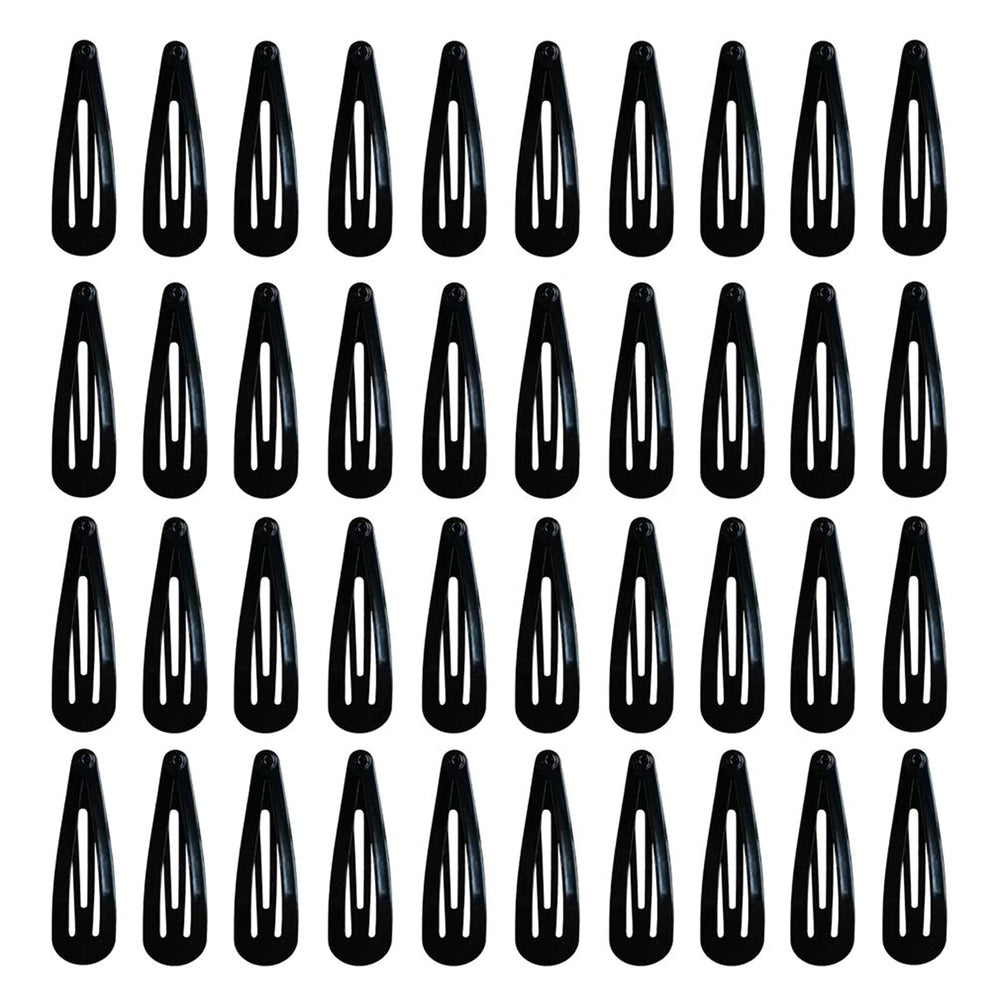 CHY clip pelo metalico negro de 2 pulgadas para peinados seguros