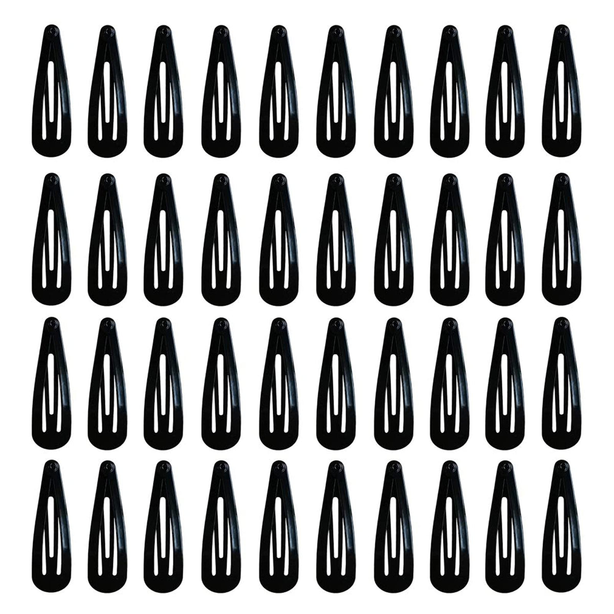 CHY clip pelo metalico negro de 2 pulgadas para peinados seguros
