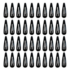 CHY clip pelo metalico negro de 2 pulgadas para peinados seguros