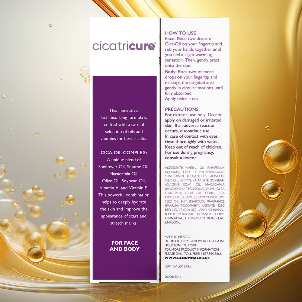 Cicatricure Cica Oil, aroma botánico natural para cuidado diario