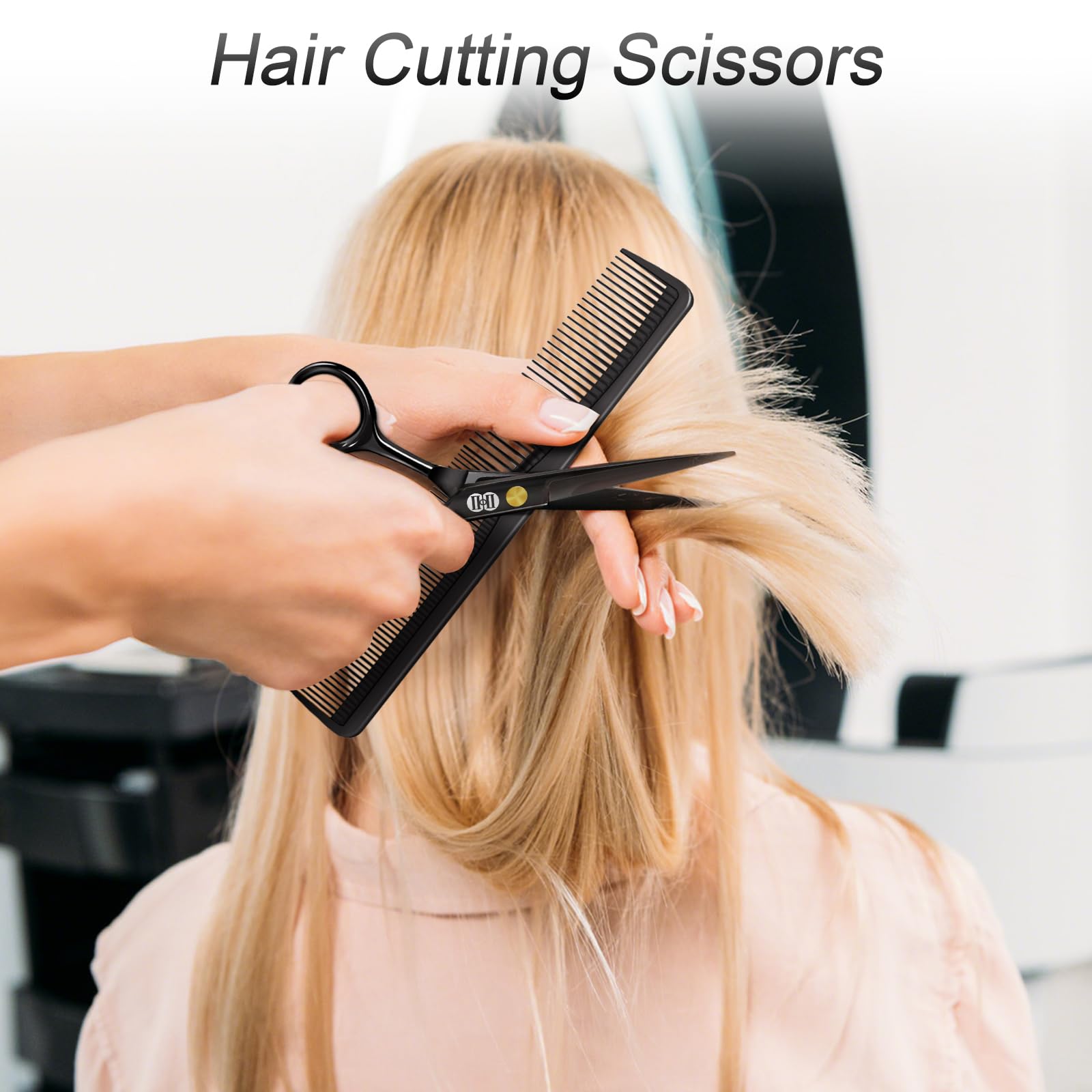 CIICII kit tijeras corte pelo 6.7 pulgadas para uso profesional y hogar.