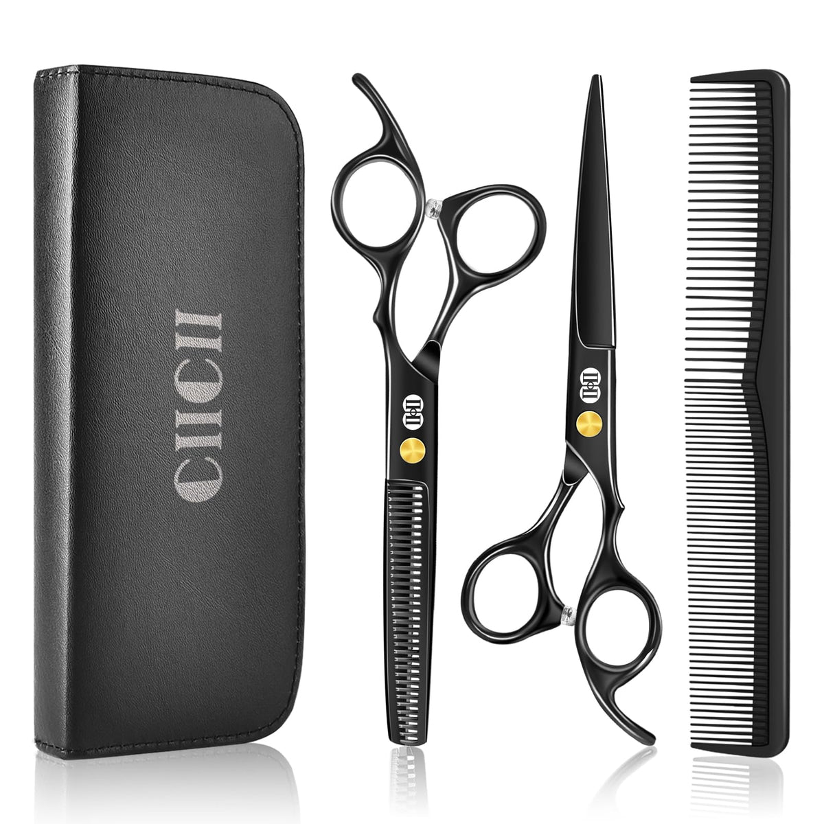 CIICII tijeras de corte para cabello de 6.7 pulgadas, precisión para un peinado perfecto.