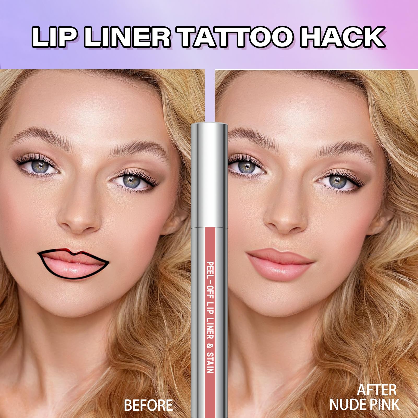 Cilrofelr aplicación punta labios: delineado preciso para definición nítida