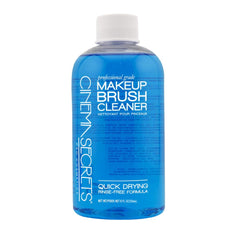 Cinema Secrets botella azul-vanilla para limpieza rápida sin agua de brochas.