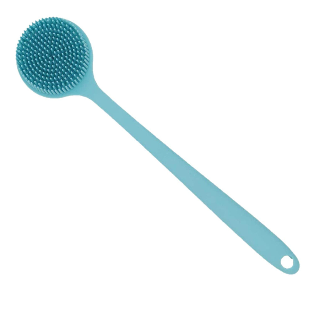 Cinlitek cepillo de silicona para cuerpo con mango largo, exfoliación suave durante la ducha.