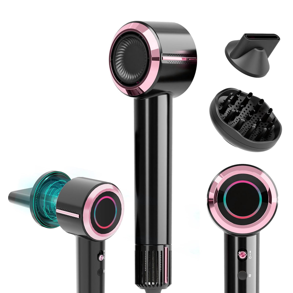 CINOSTAR secador de cabello con diseño ergonómico para uso diario cómodo