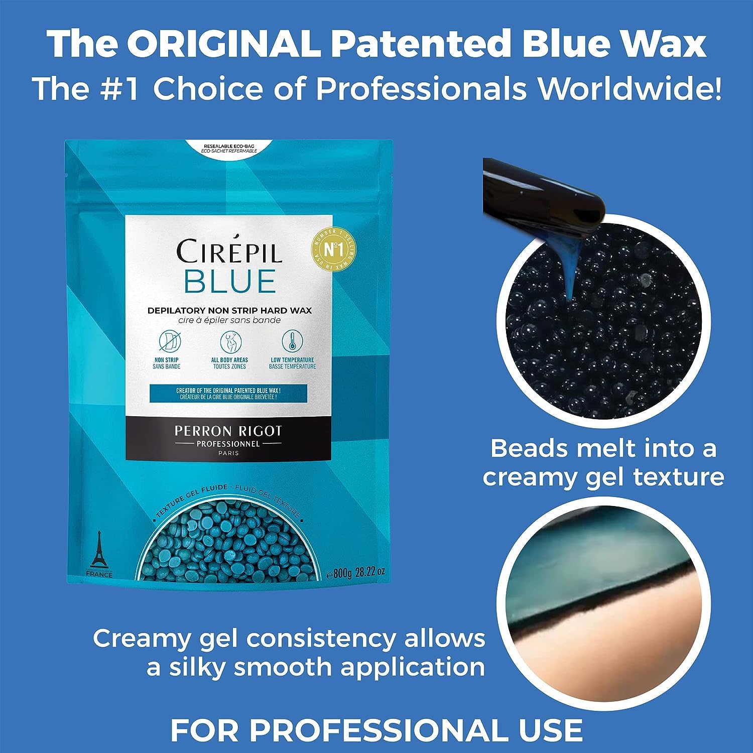 Cirepil Azul: depilación facial y bikini con menor irritación.