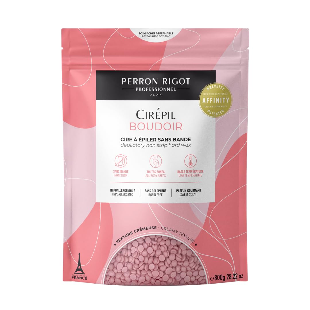 Cirepil Boudoir, grano cera dura 800g: aplicación suave para piel sensible y depilación duradera.