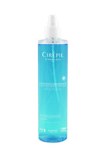 Cirepil Loción Azul Purificante en botella con dosificador para limpieza previa a la depilación.