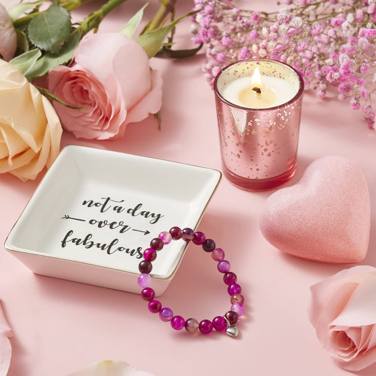 Pulsera de cuentas de ágata con energía calmante