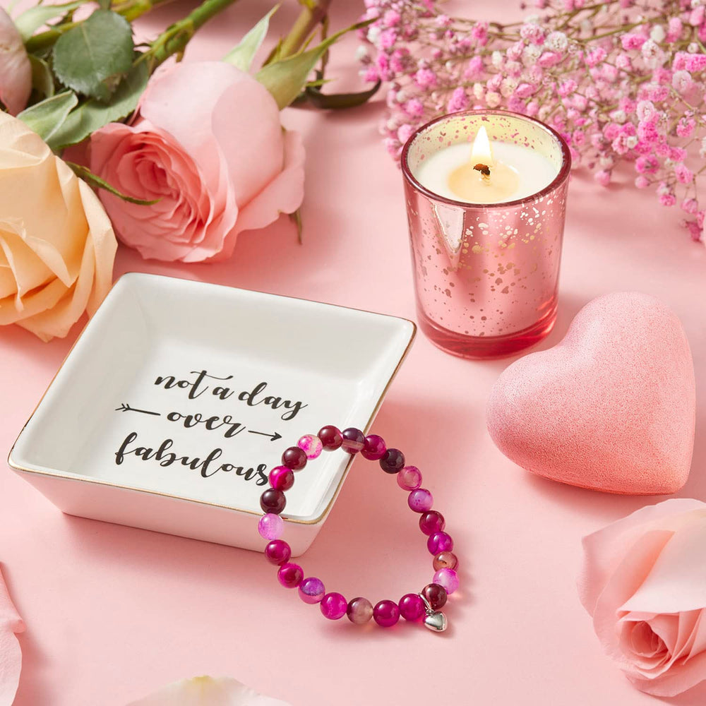 Pulsera de cuentas de ágata con energía calmante
