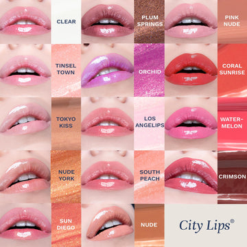 Brillo de alto impacto y acabado lustroso en City Lips Clear.