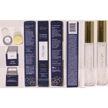Empaque libre de crueldad de City Lips Clear, perfecto para viajar.