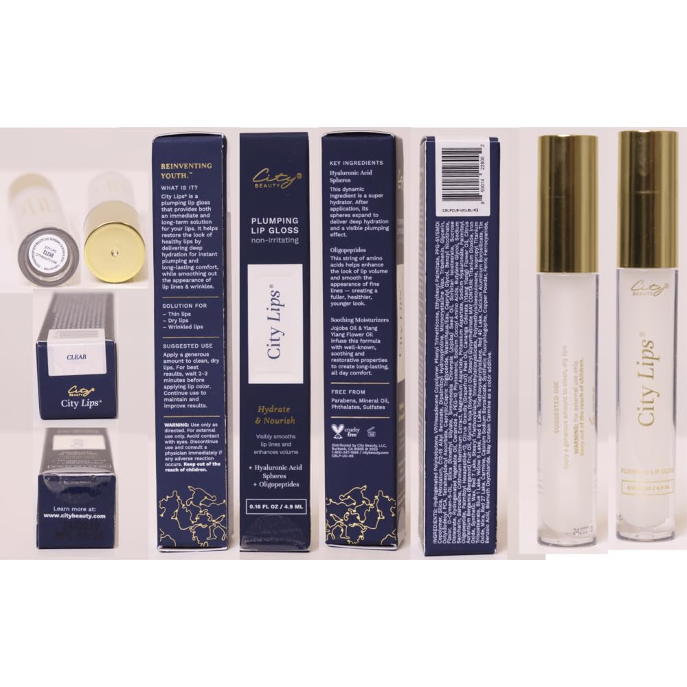 Huile de jojoba dans City Lips Clear pour le confort.