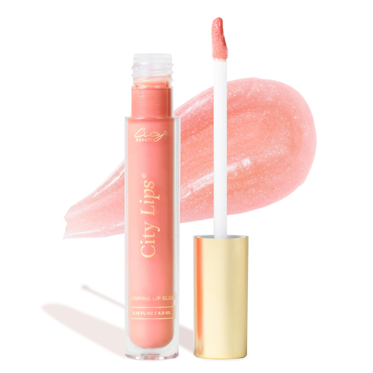 City Lips durazno del sur en envase, brillo hidratante para labios