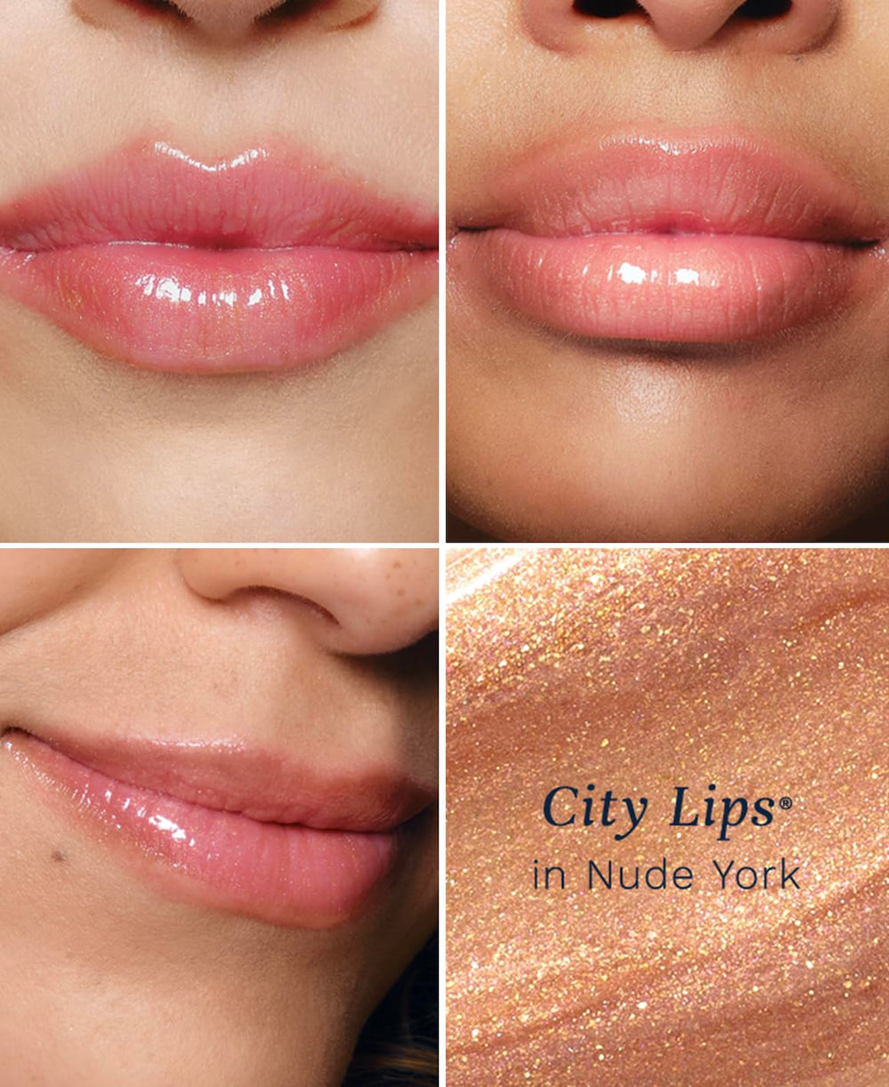 City Lips Nude York textura hidratante que suaviza y nutre los labios.