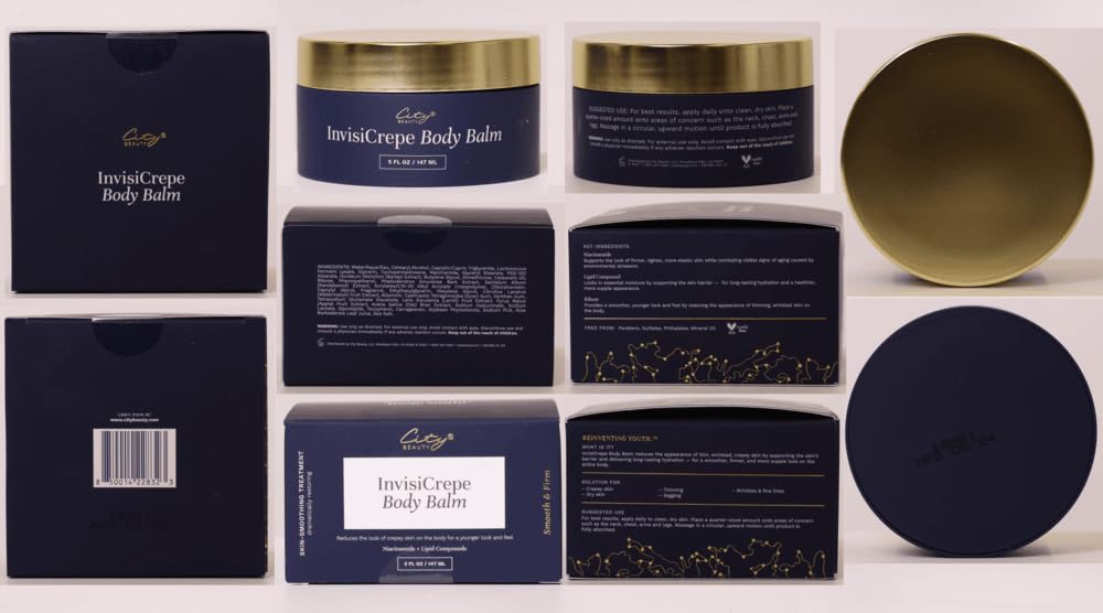 Hydratation profonde assurée par InvisiCrepe Body Balm pour peau sèche