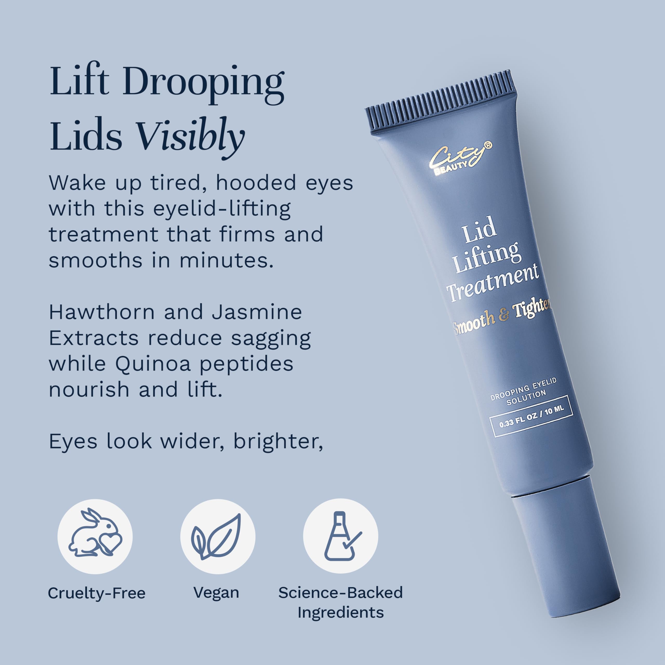 City Beauty Lid Lifting Formula extracto de jazmín árabe nutre la mirada
