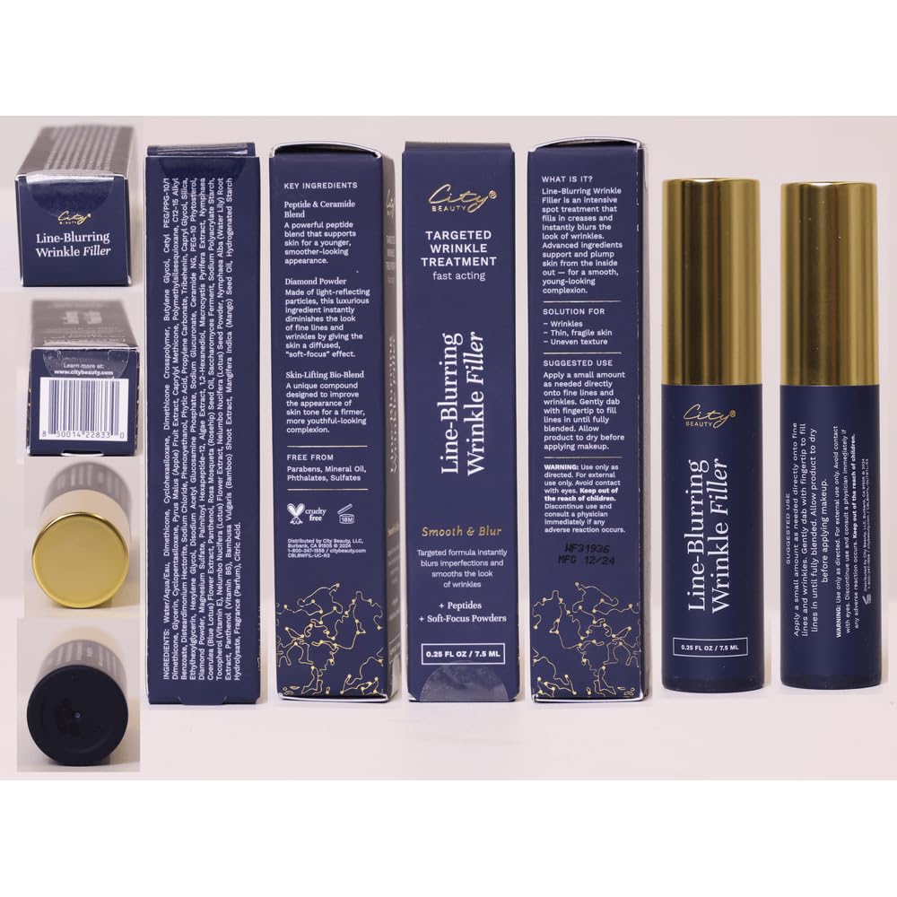 City Beauty Line-Blurring Wrinkle Filler formule sans parabènes et sulfates