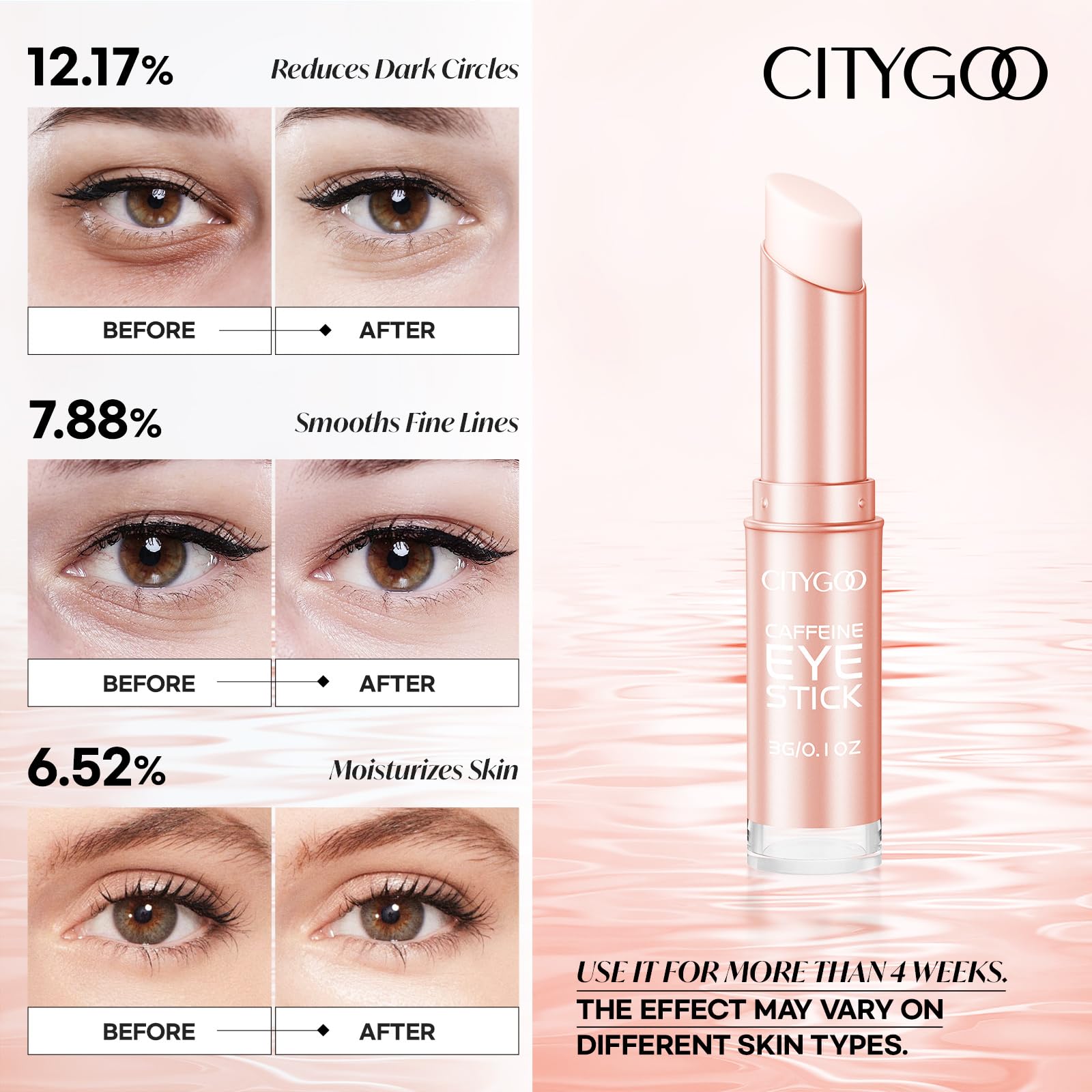 CITYGOO niacinamida-anti-edad-stick suaviza líneas finas.