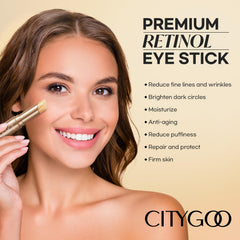 CITYGOO Retinol Eye Stick con aplicador suave para el contorno de ojos
