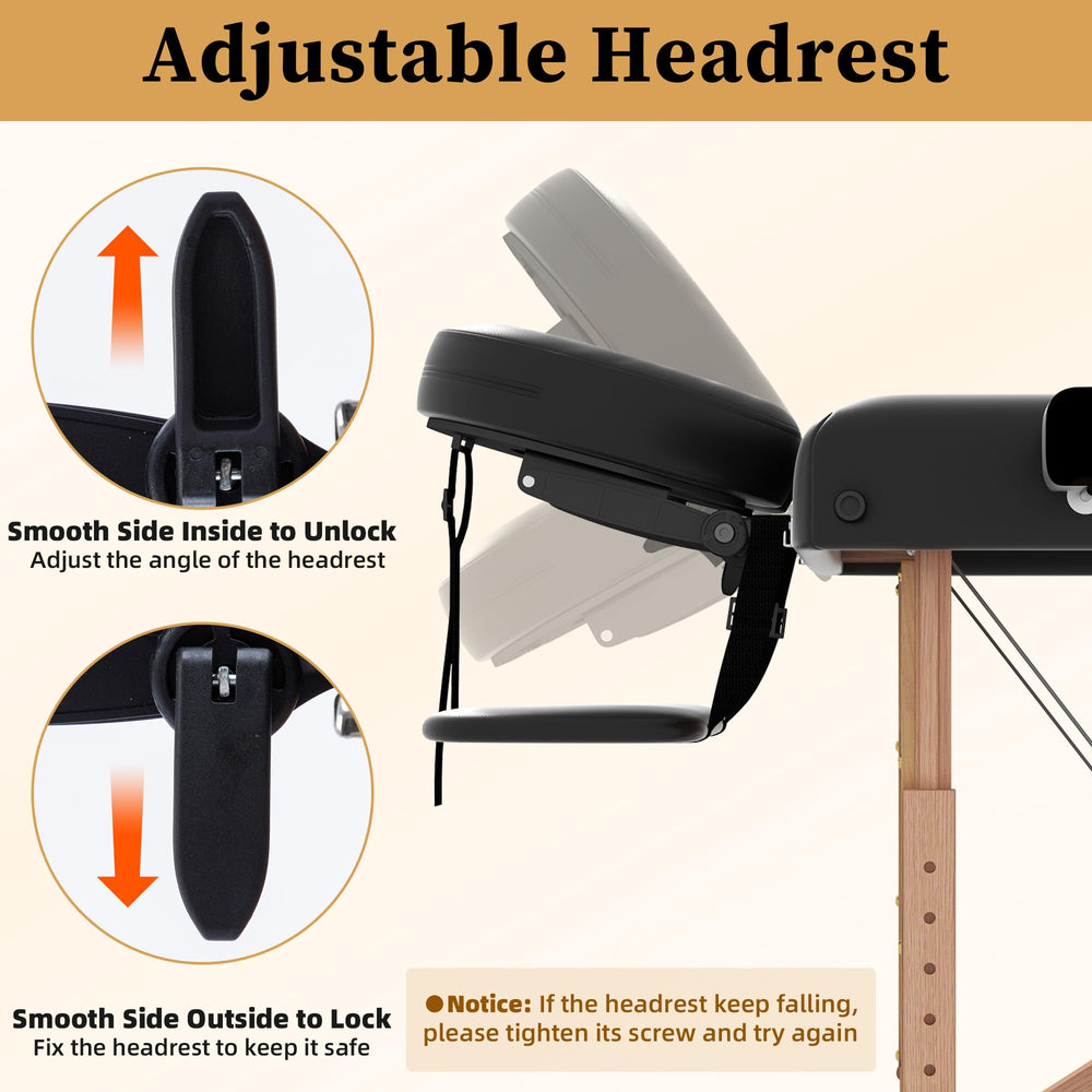 civama mesa de masaje portátil armazón madera resistente para uso diario