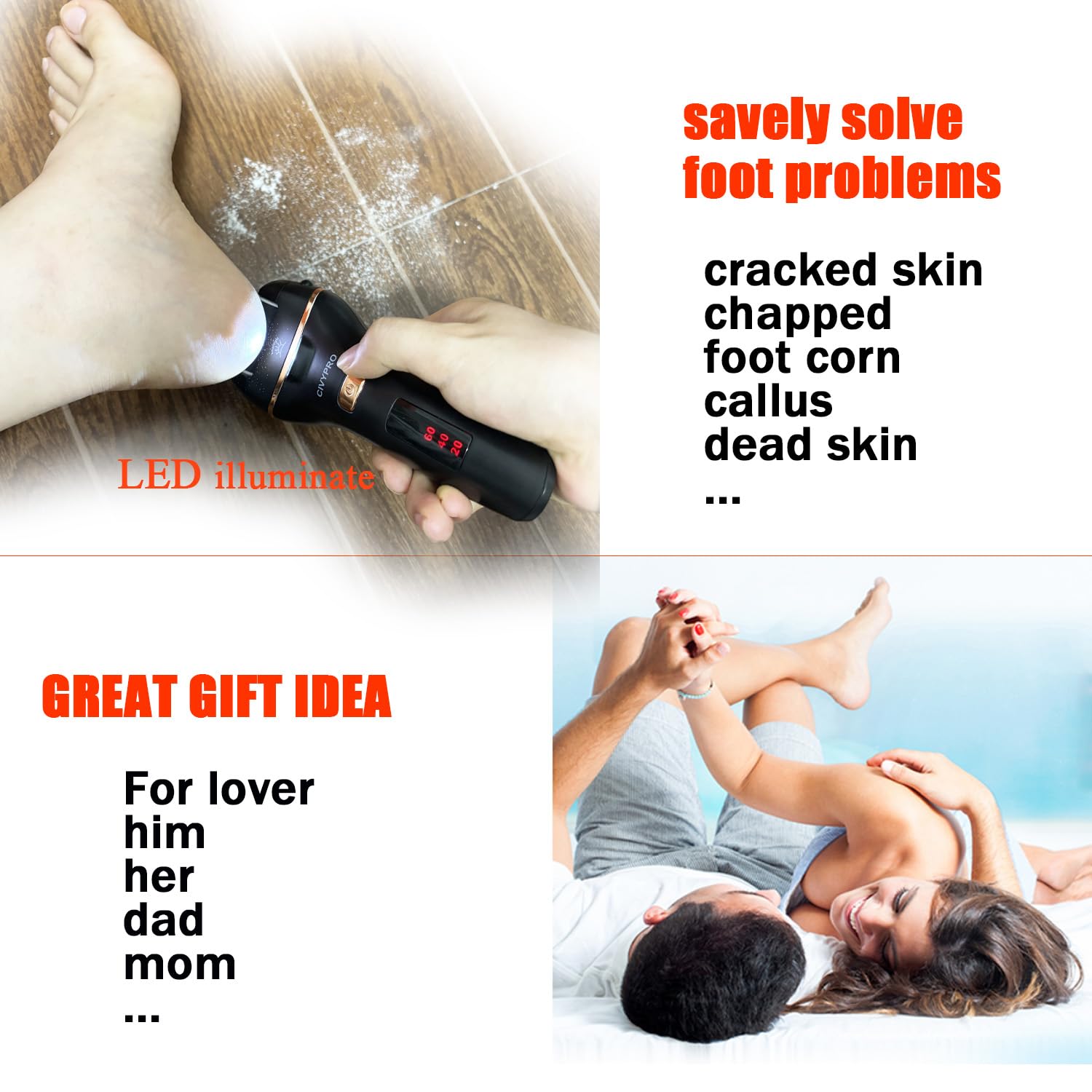 CivyPro kit de pies completo para pedicure profesional en casa
