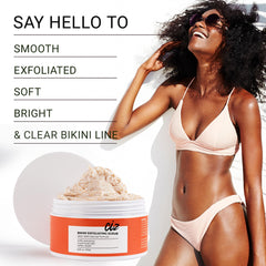 Uso posterior a depilación con exfoliante CIZ para área bikini y poros.