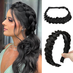CJL HAIR bandas trenzadas dos piezas: estilo natural para uso diario y peinados rápidos.
