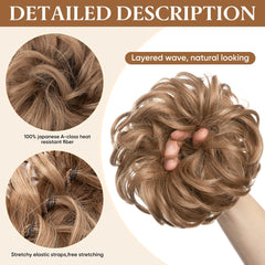 CJL HAIR cola de caballo con acabado natural para cambios rápidos.