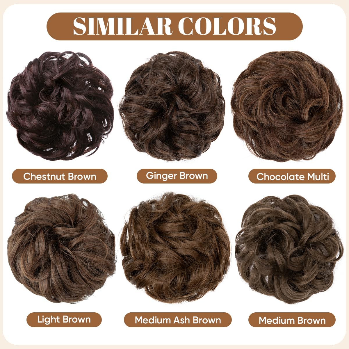 CJL HAIR extensiones para recogido en moño para recogidos fáciles y seguros.