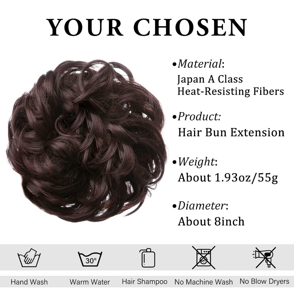 CJL HAIR rizos ondulados sintéticos con volumen para efecto natural.