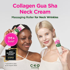 CKD Guaranteed aplicación crema cuello gua sha para uso diario y modelado suave.