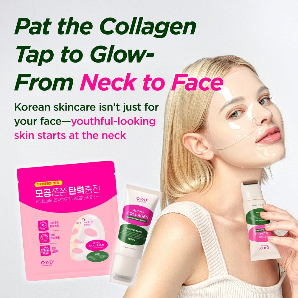 CKD Guaranteed retinol y collagen en crema cuello, favorece firmeza y elasticidad.