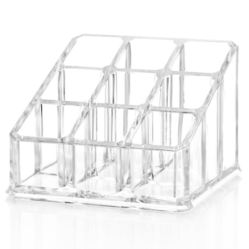 Organizador de labiales Ckoytals, vista frontal, acceso rápido a 9 tonos.